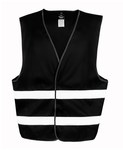 Black Sleeveless Safety Waist Coat