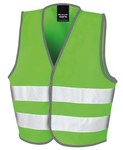 Lime Junior Sleeveless Safety Waist Coat
