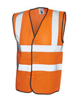 Orange Sleeveless Safety Waist Coat